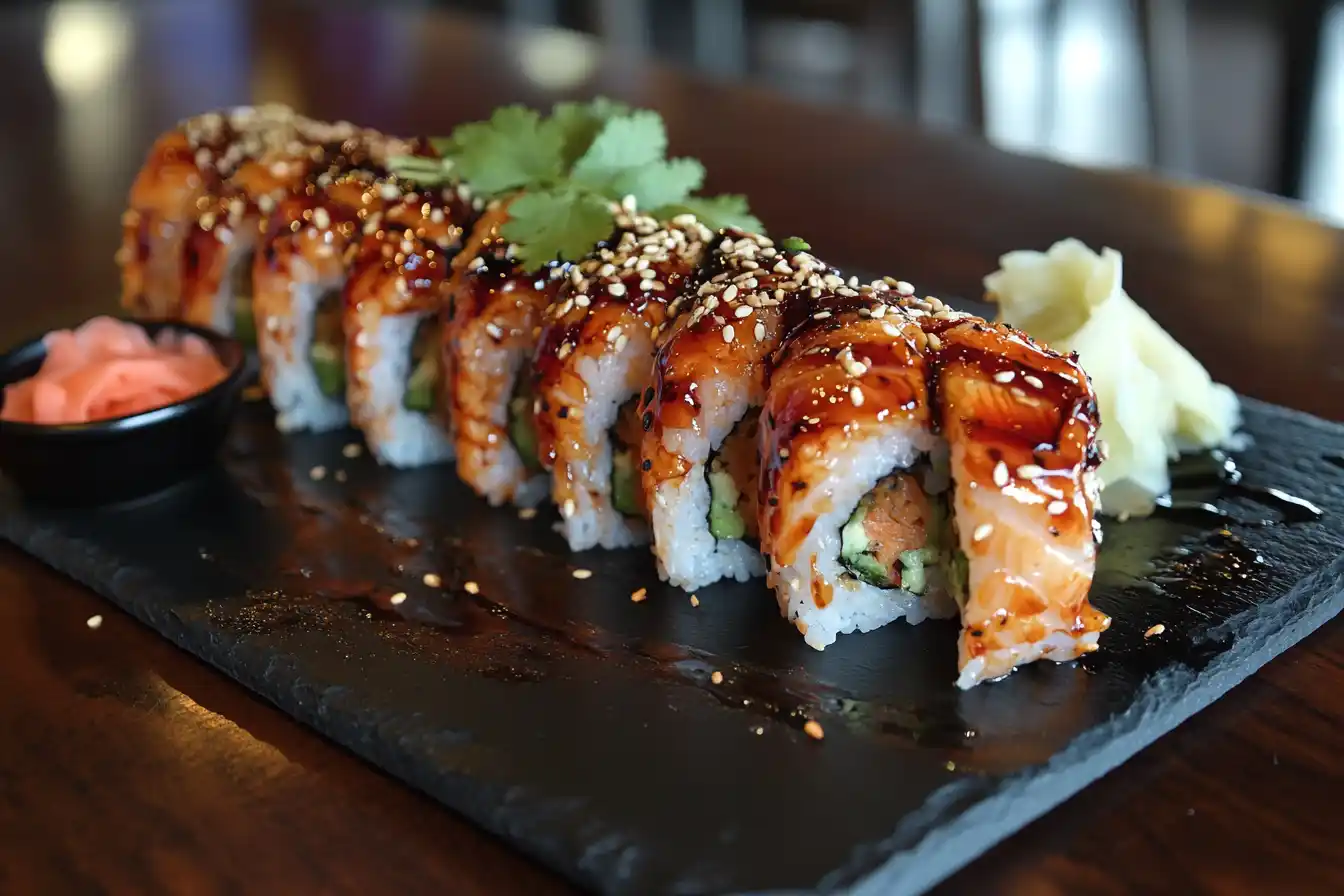 What is a dragon roll made of?