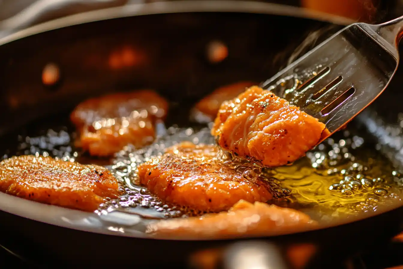 Frying Southern Salmon Patties