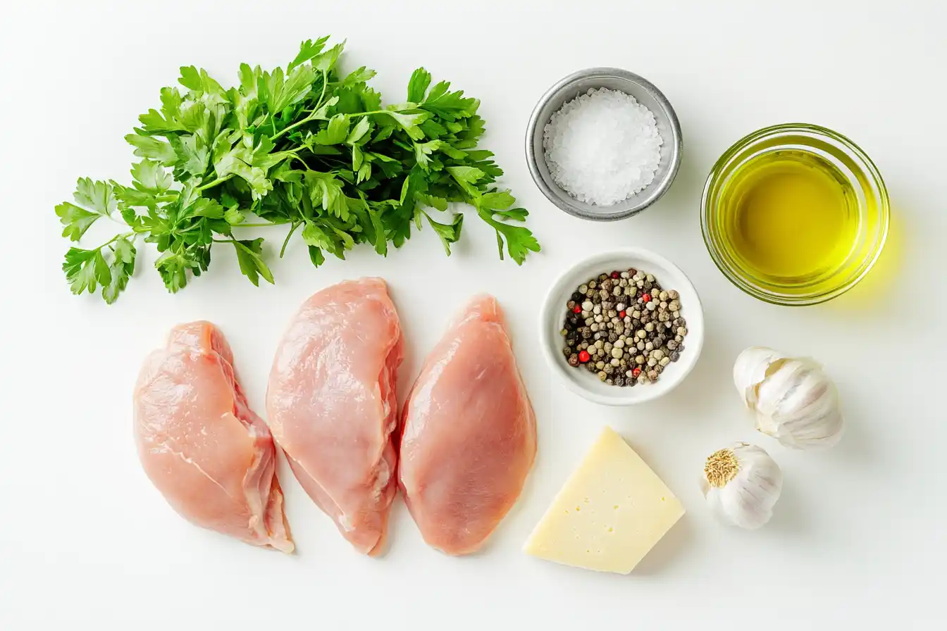 Garlic Parmesan Chicken Pasta Ingredients