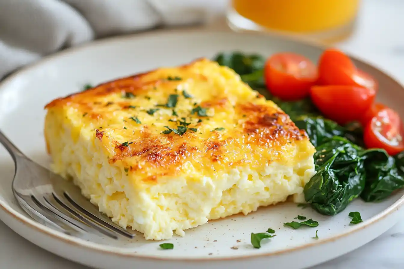 Plated Cottage Cheese Eggs