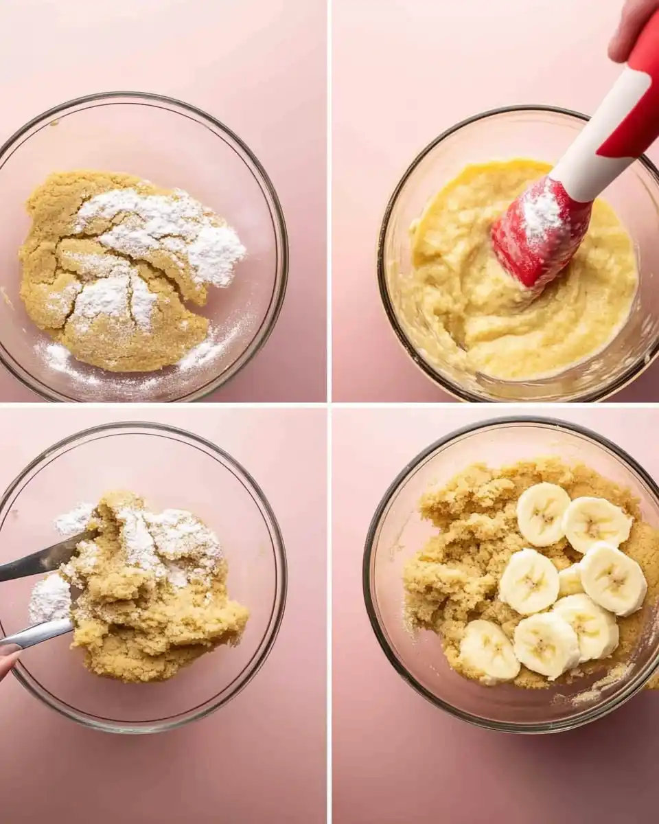 Healthy Banana Cookie Dough Scooping