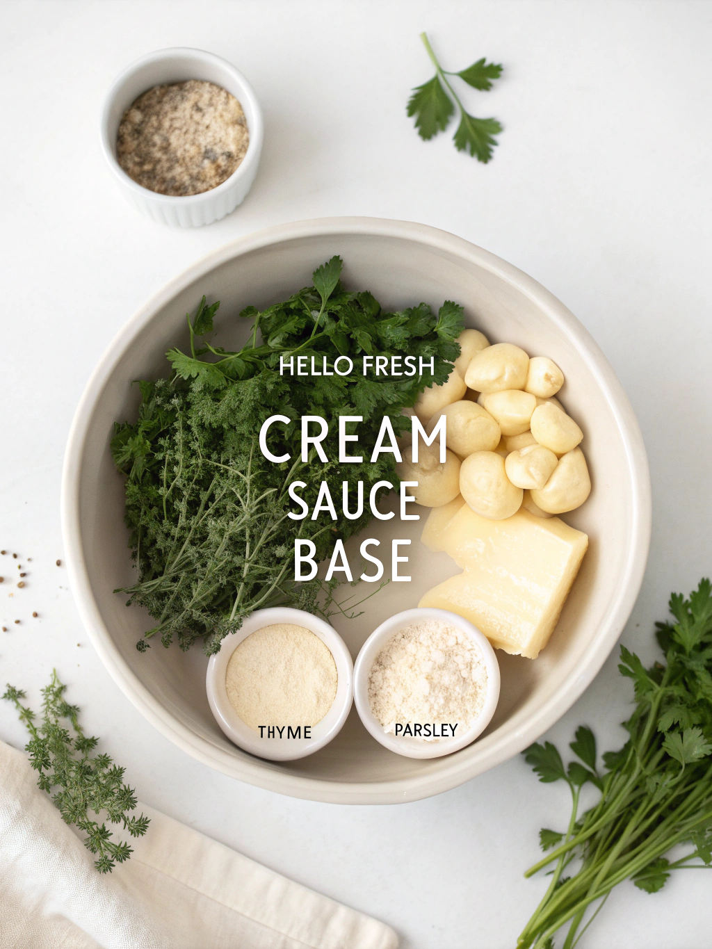 hello fresh cream sauce base recipe ingredients
