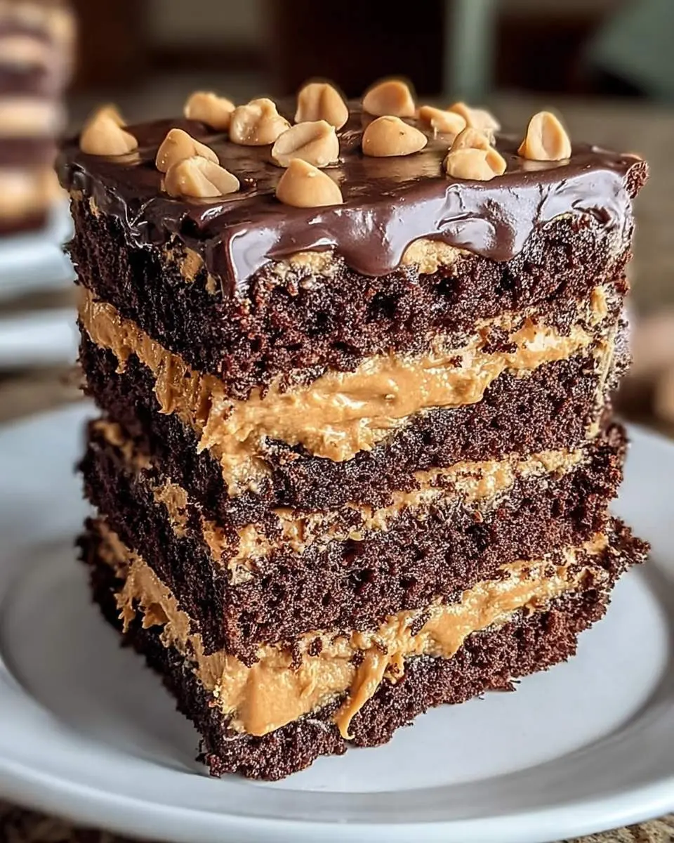 chocolate peanut butter ooey gooey cake recipe 1