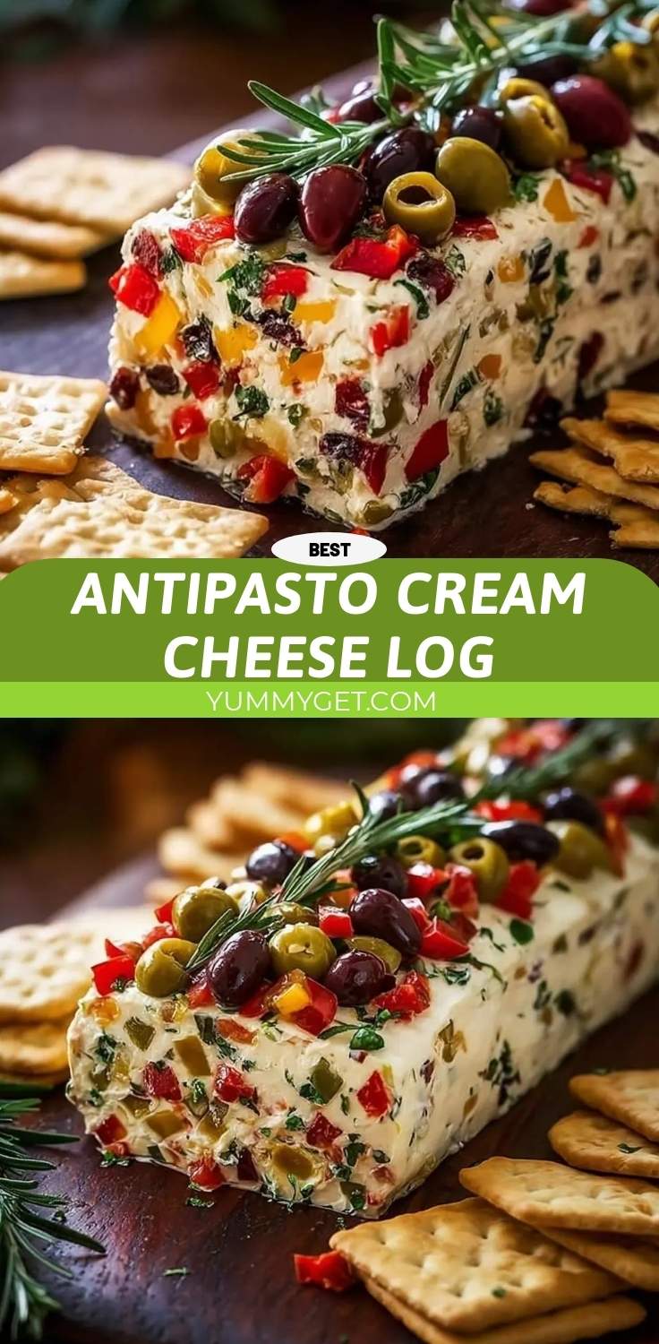 Antipasto Cream Cheese Log 4 antipasto cream cheese log pinterest