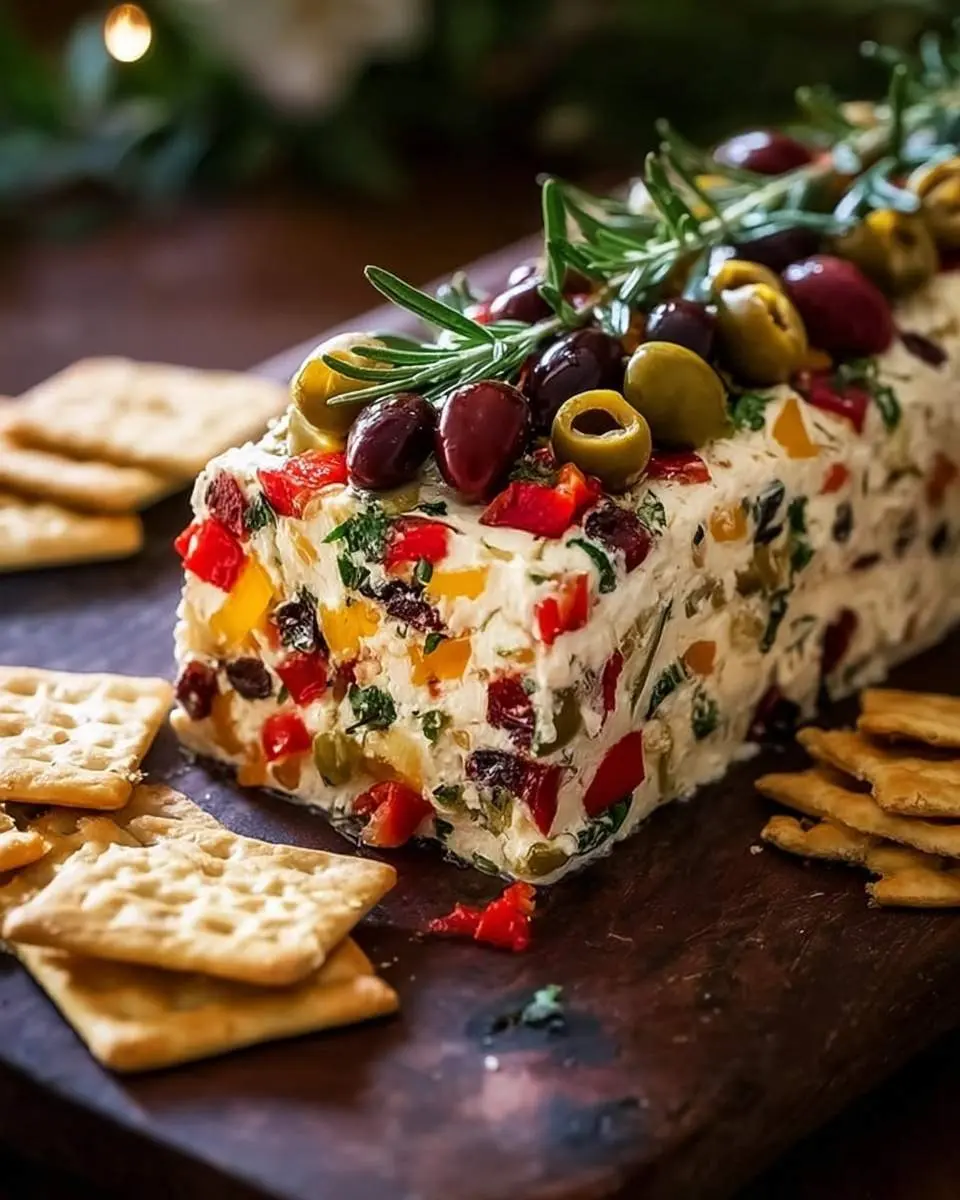 Antipasto Cream Cheese Log 1 antipasto cream cheese log recipe