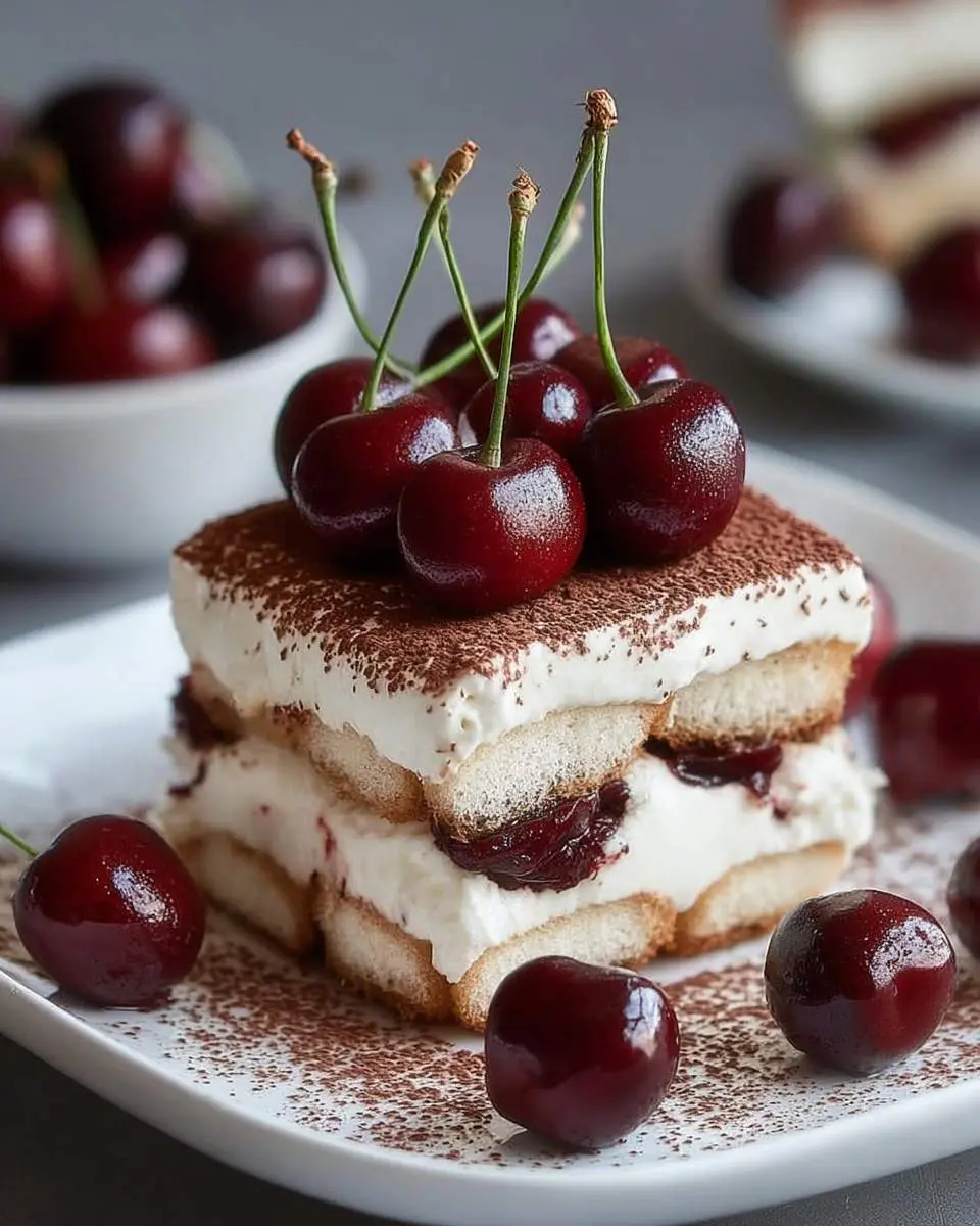 Cherry Amaretto Tiramisu – Elegant Thanksgiving Dessert 1 cherry amaretto tiramisu recipe 1