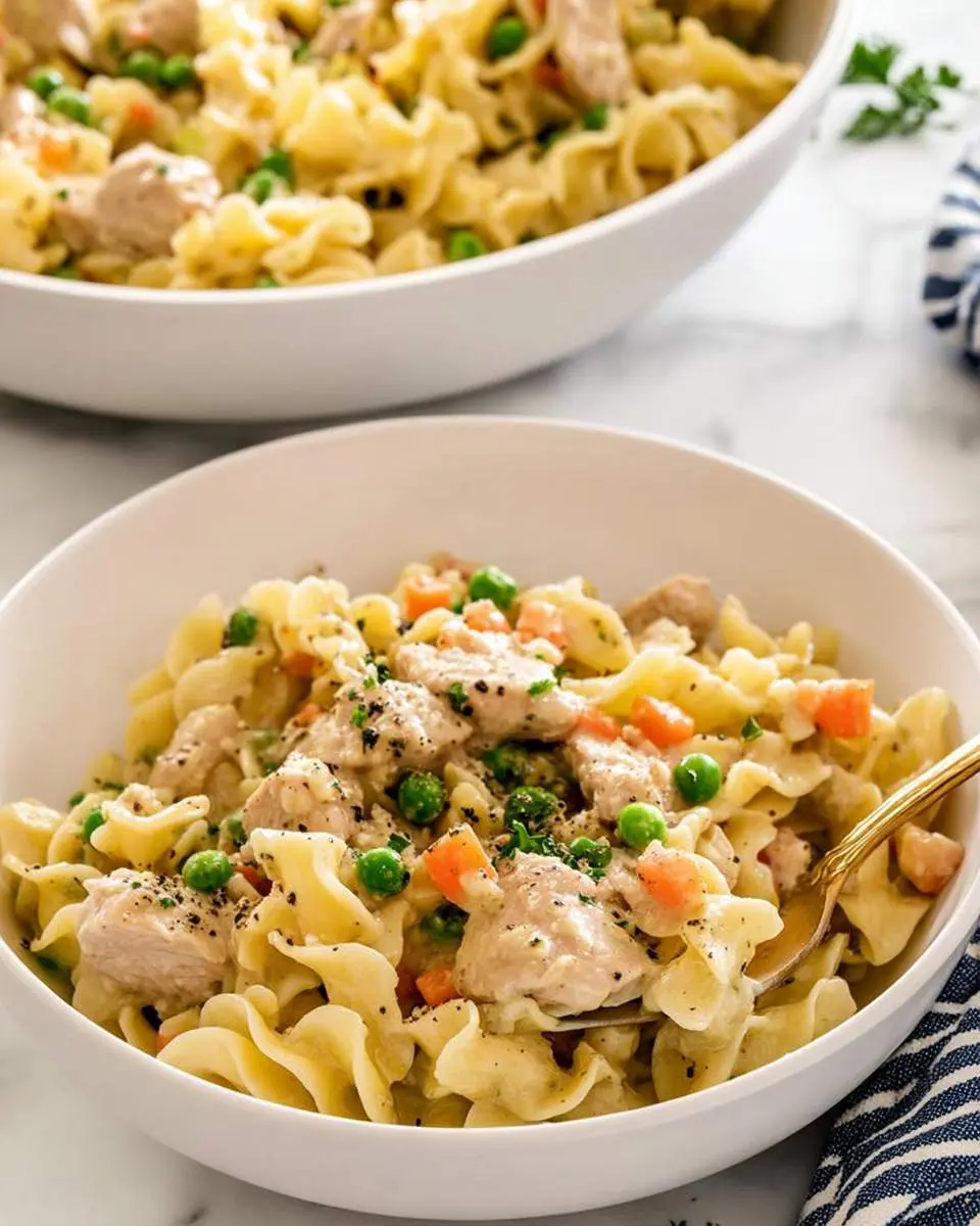 chicken pot pie pasta recipe