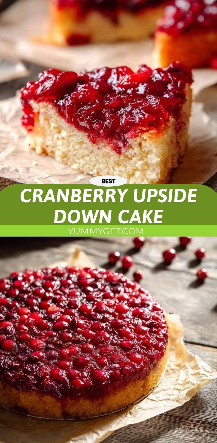 Cranberry Upside Down Cake – Festive Holiday Dessert 5 cranberry upside down cake pinterest