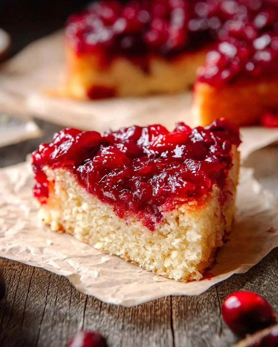 Cranberry Upside Down Cake – Festive Holiday Dessert 2 cranberry upside down cake recipe