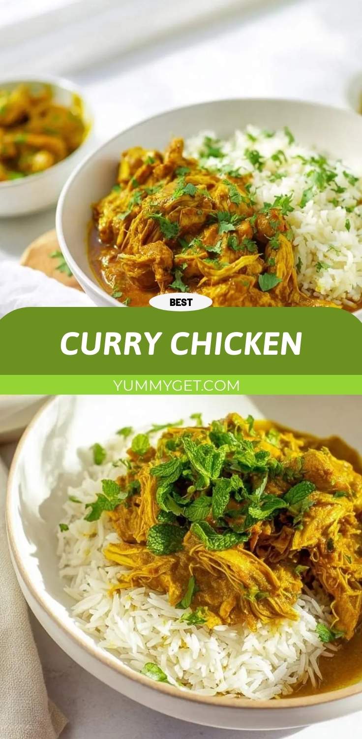 Effortless Crockpot Curry Chicken with Coconut Milk 4 curry chicken pinterest