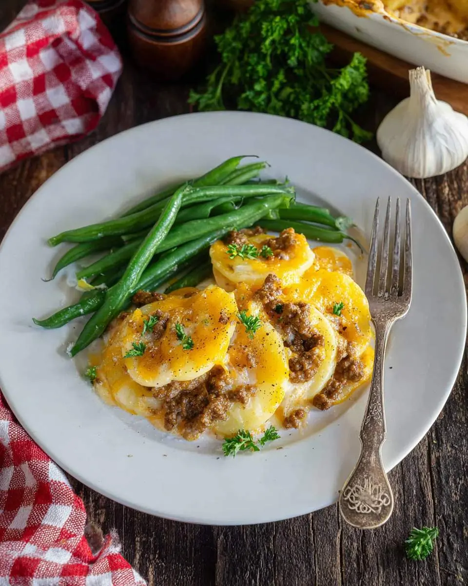 Hamburger Potato Casserole | Cheesy and Hearty Comfort Bake 1 hamburger potato casserole recipe 1