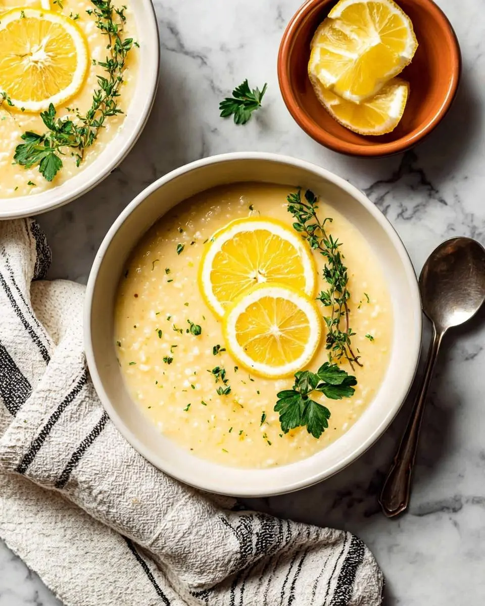 lemon rice soup recipe