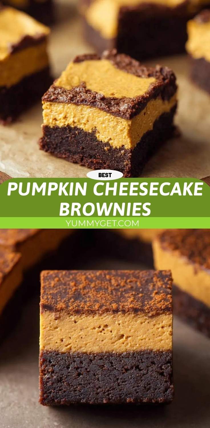 pumpkin cheesecake brownies pinterest