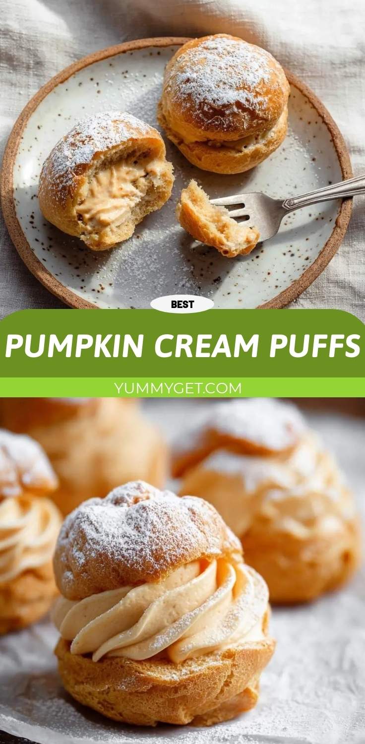 pumpkin cream puffs pinterest