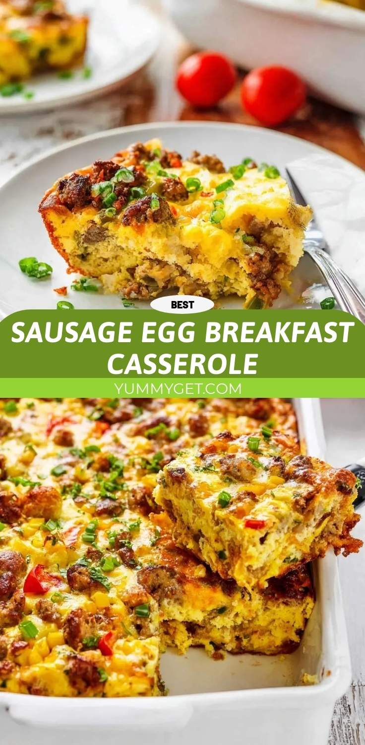 sausage egg breakfast casserole pinterest