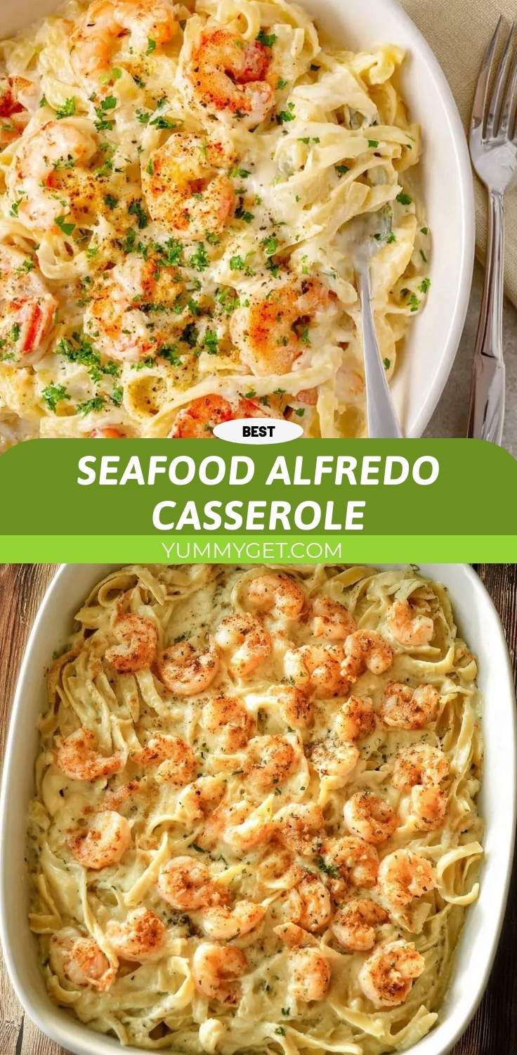 seafood alfredo casserole pinterest