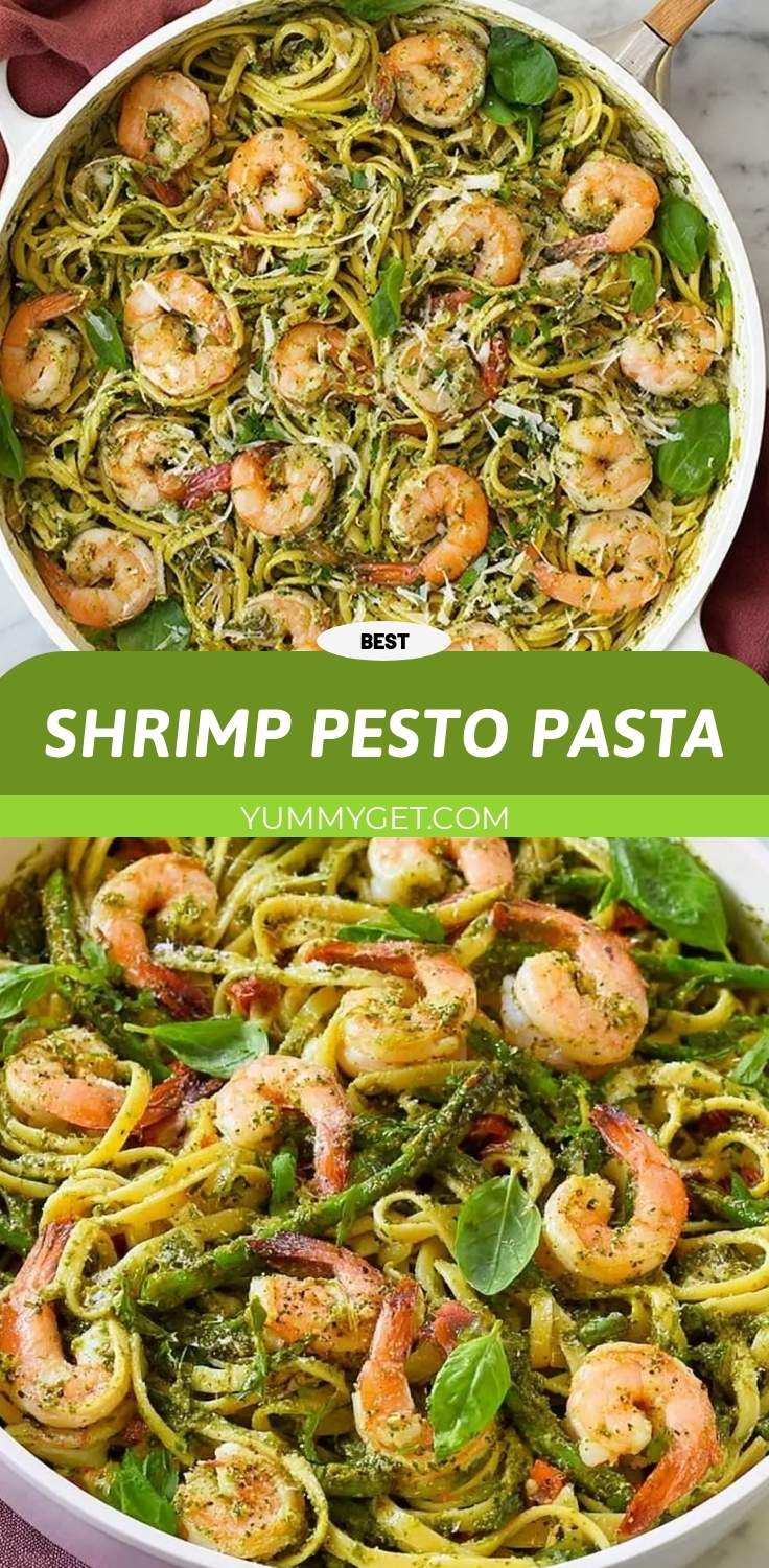 shrimp pesto pasta pinterest