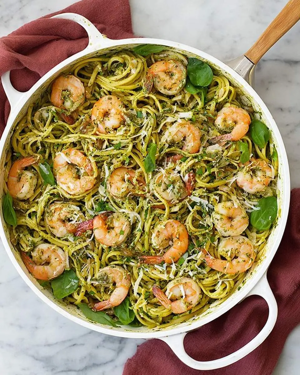 shrimp pesto pasta recipe