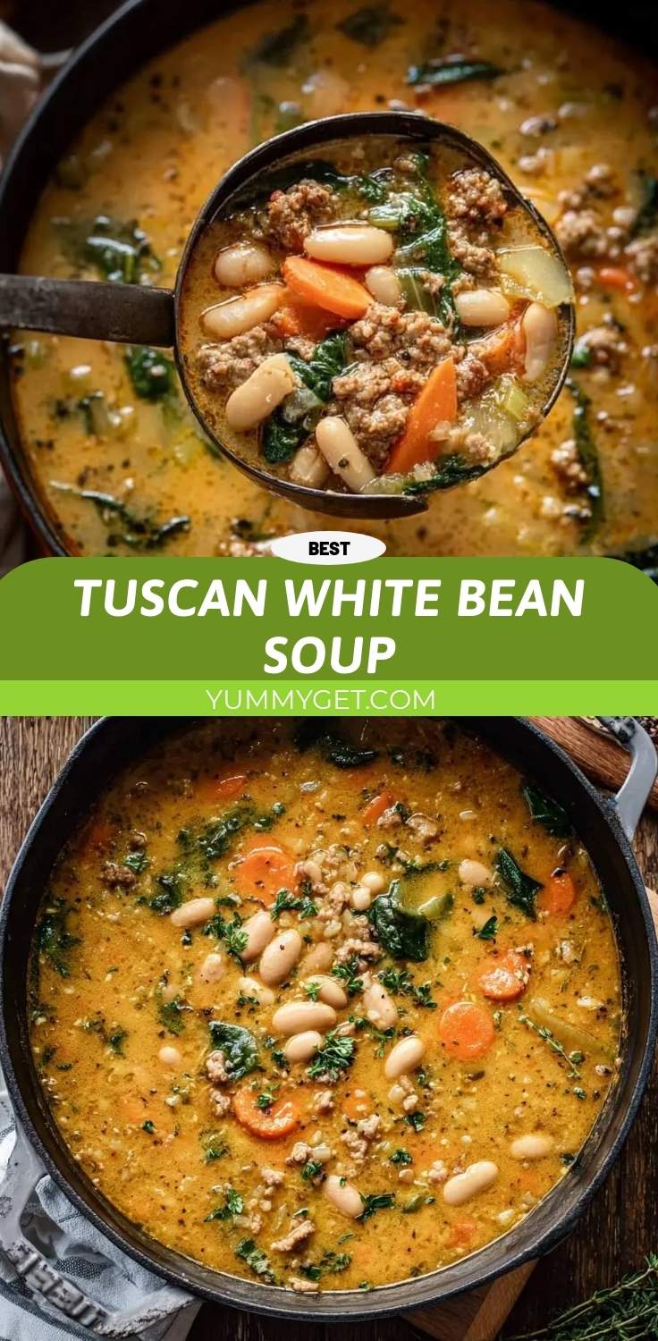 tuscan white bean soup pinterest