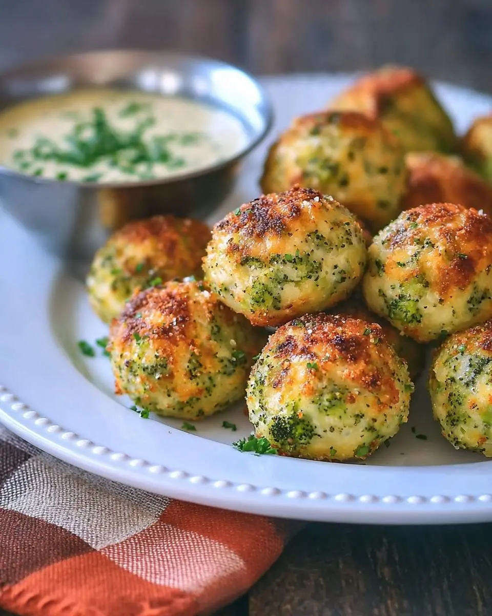 baked broccoli cheese balls recipe