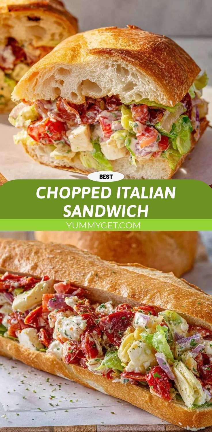 chopped italian sandwich pinterest