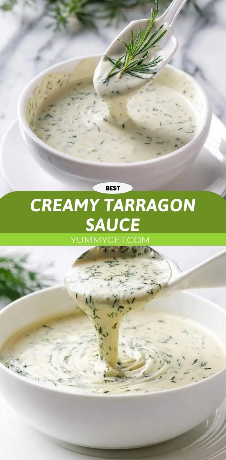 creamy tarragon sauce pinterest
