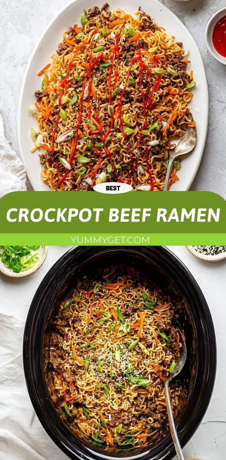 crockpot beef ramen pinterest