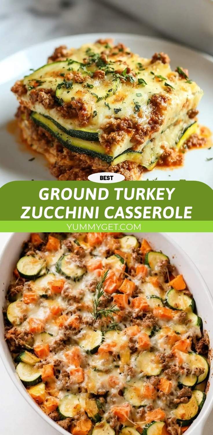 ground turkey zucchini casserole pinterest