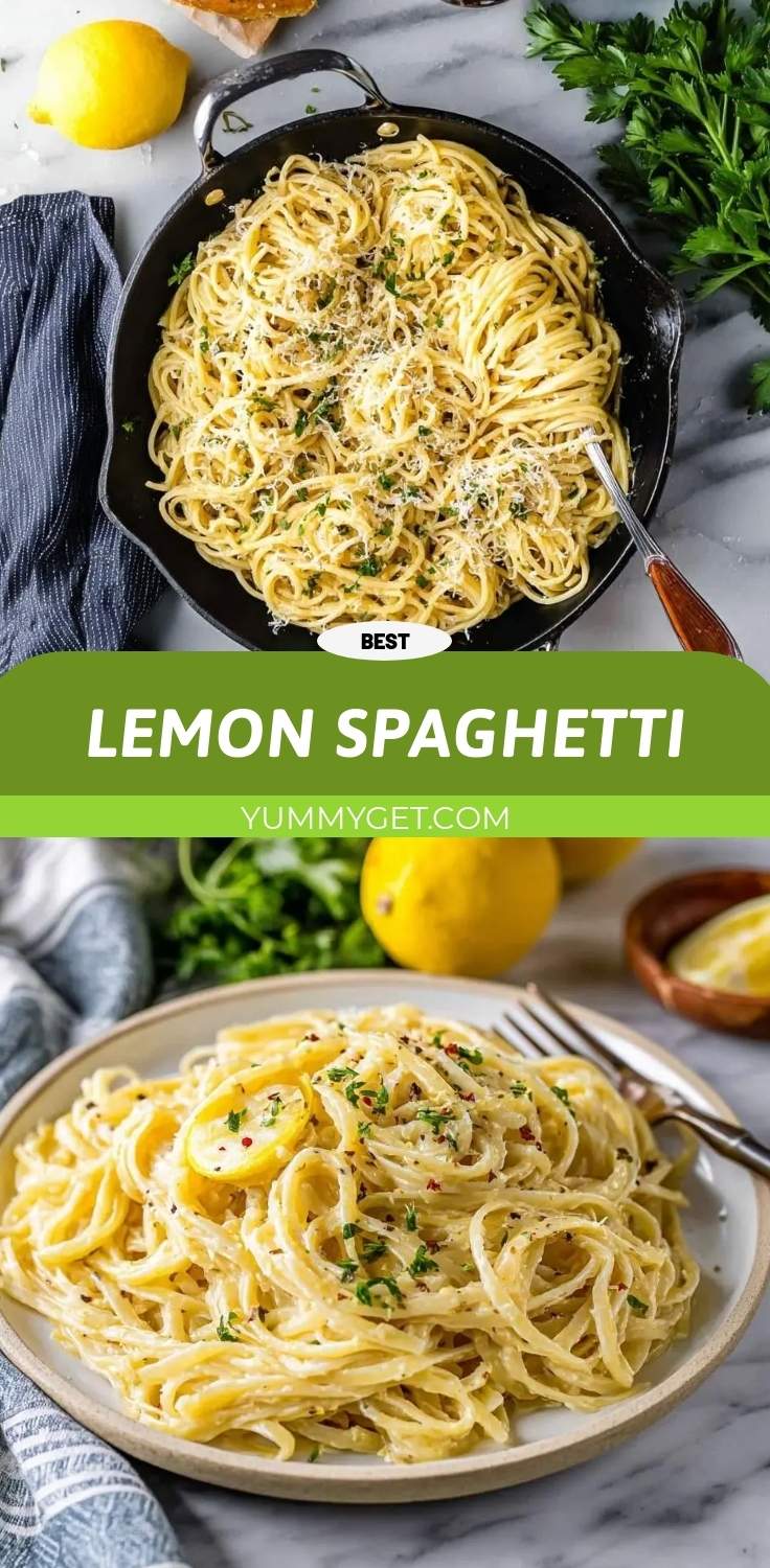 lemon spaghetti pinterest