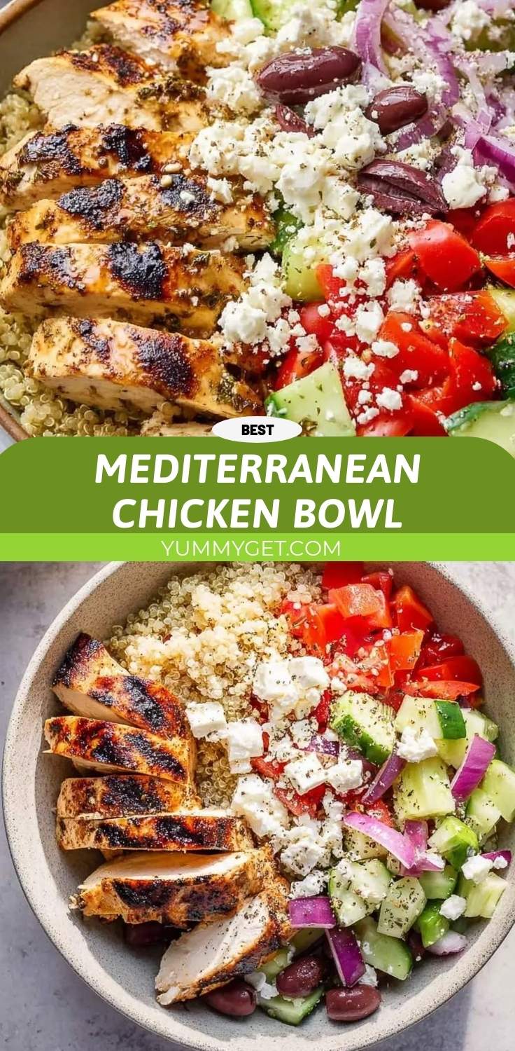 mediterranean chicken bowl pinterest