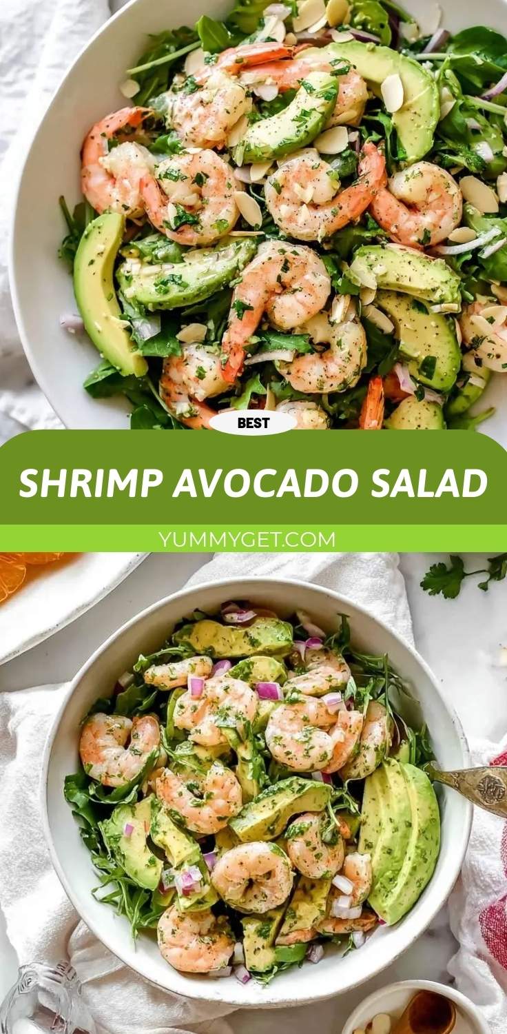 shrimp avocado salad pinterest