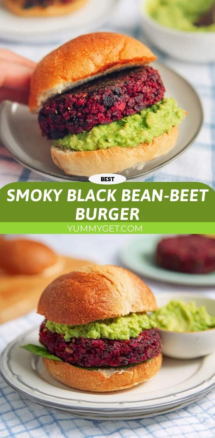 Smoky Black Bean-Beet Burger