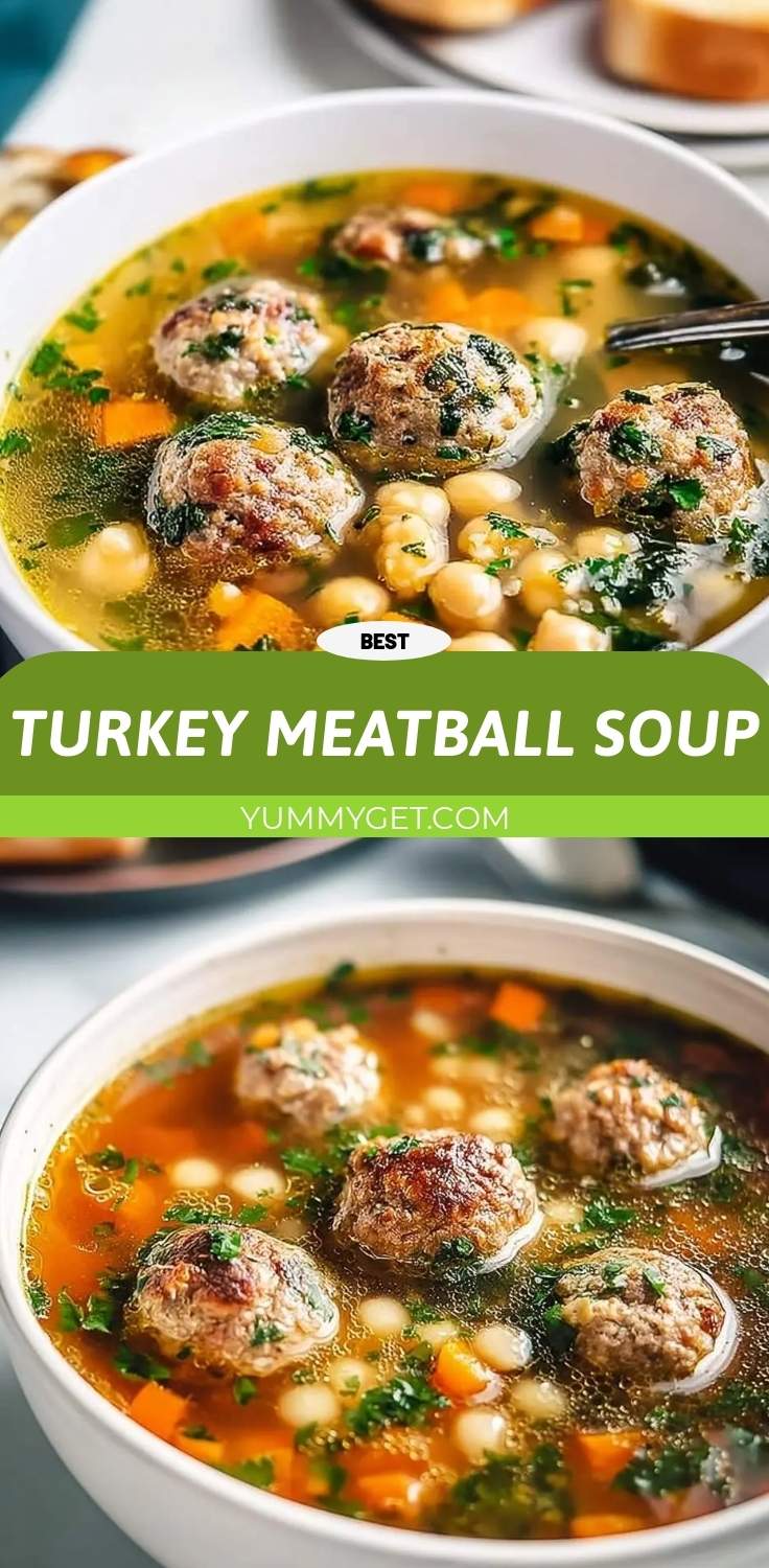 turkey meatball soup pinterest