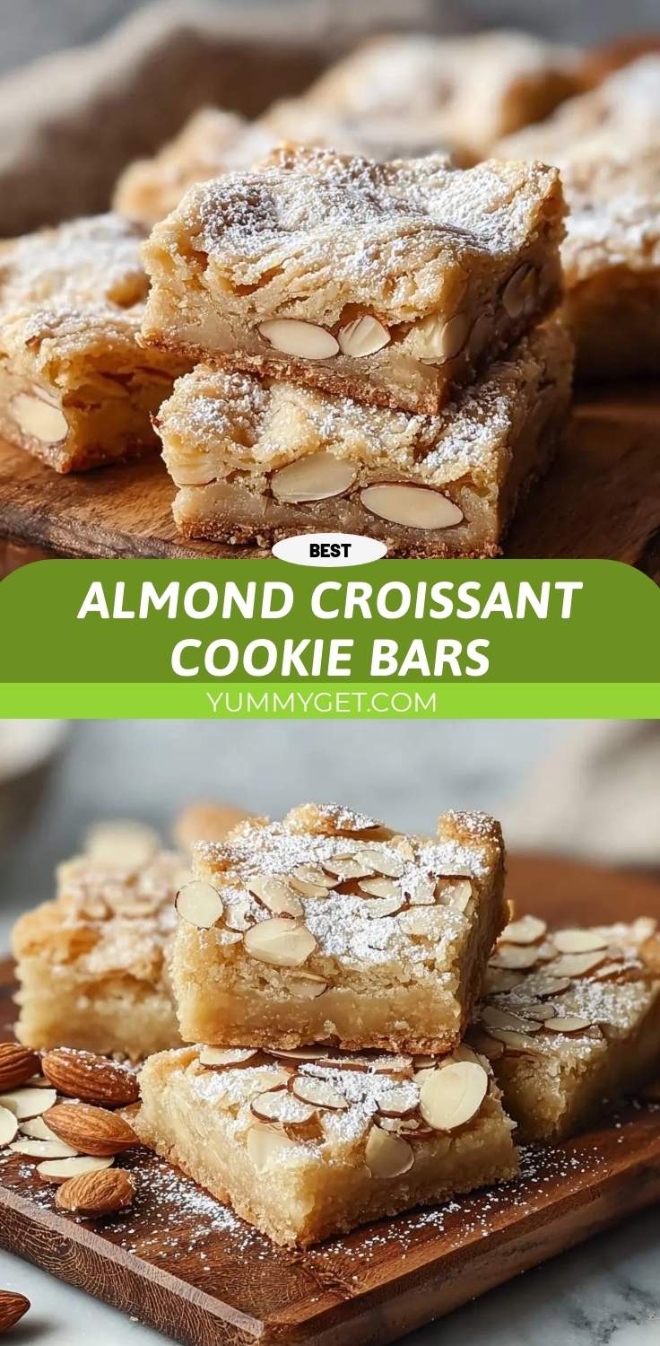 almond croissant cookie bars pinterest
