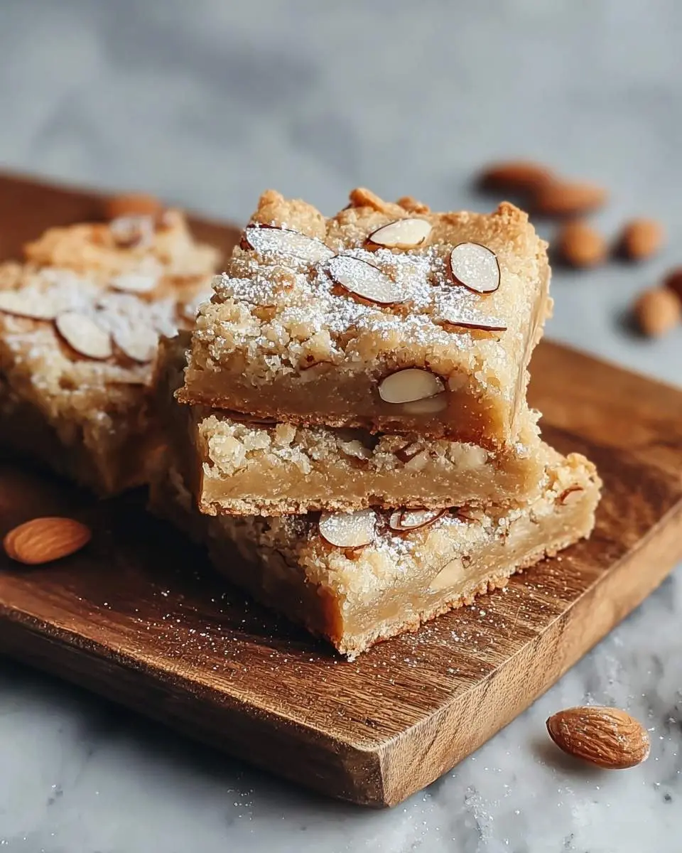 almond croissant cookie bars recipe