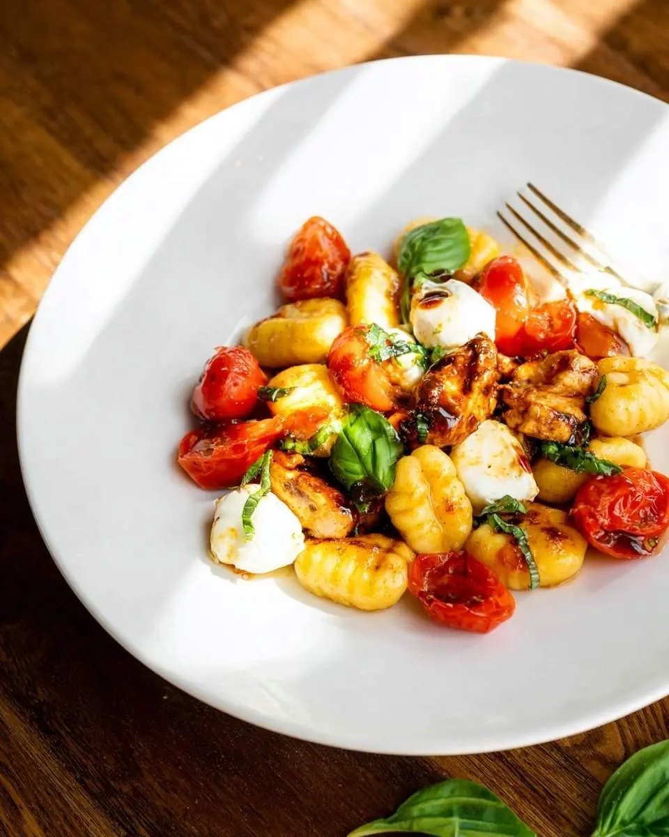 caprese chicken gnocchi skillet recipe