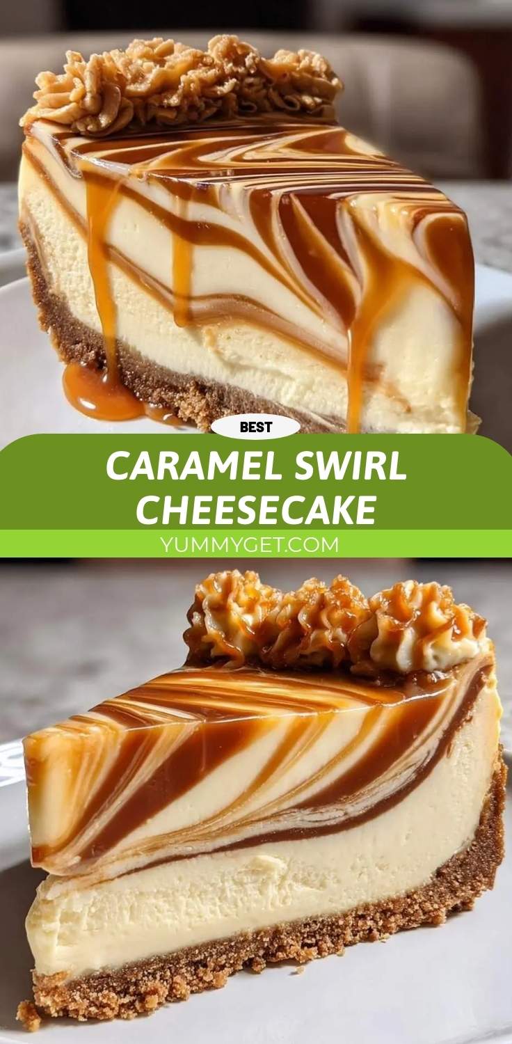 caramel swirl cheesecake pinterest