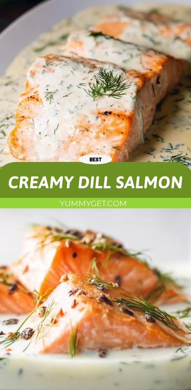 creamy dill salmon pinterest