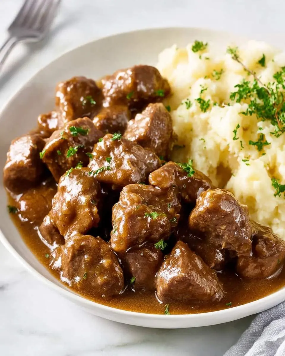 crockpot beef tips with gravy recipe 1