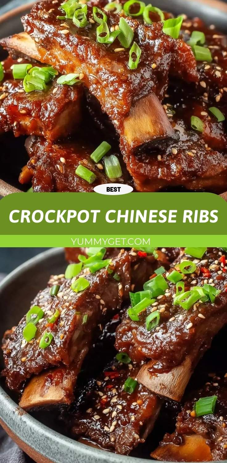 crockpot chinese ribs pinterest