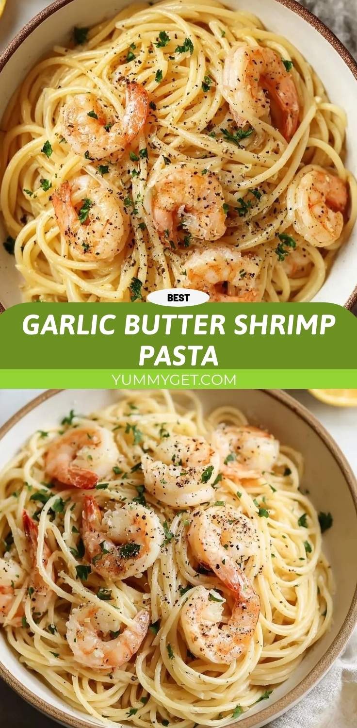 garlic butter shrimp pasta pinterest