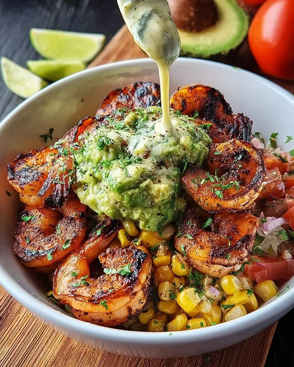 grilled shrimp with avocado recipe