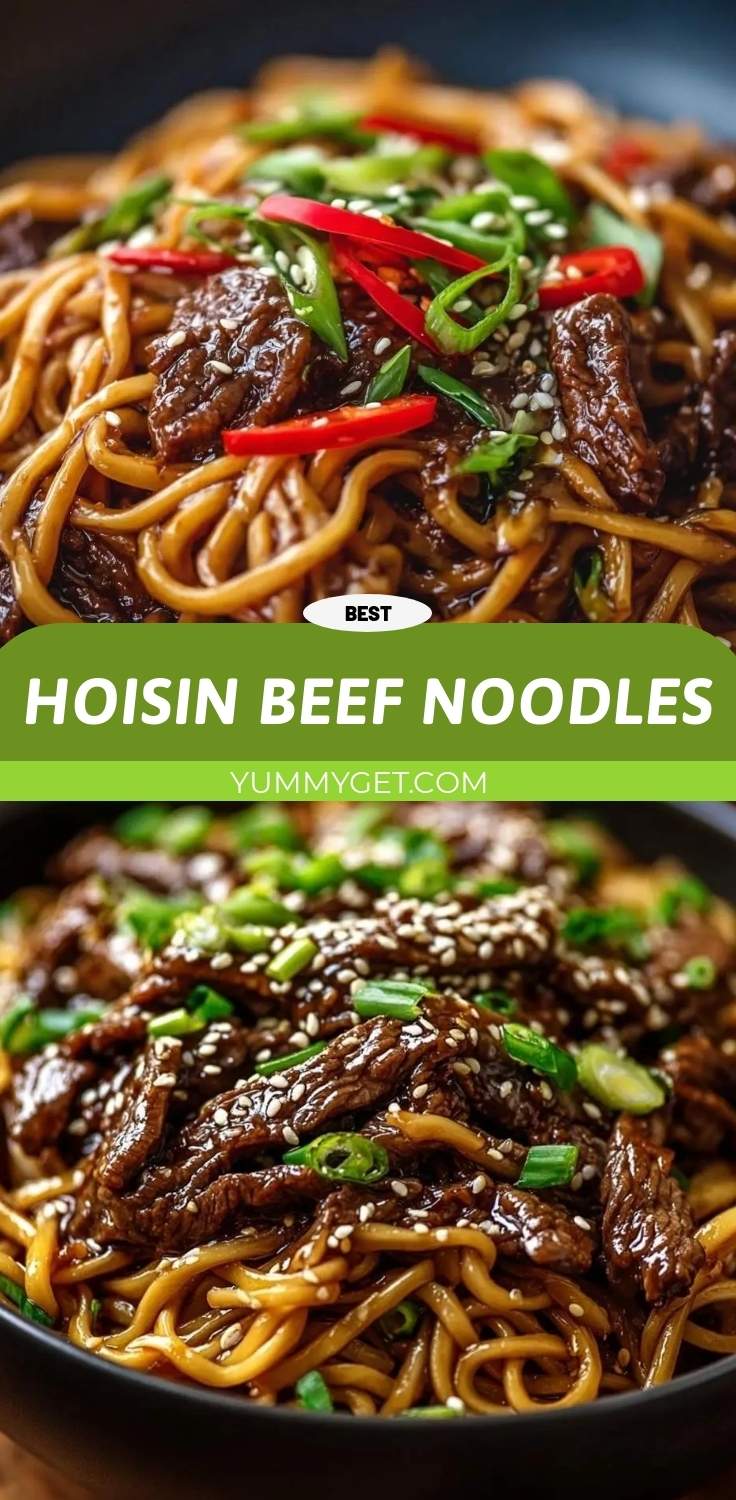 hoisin beef noodles pinterest