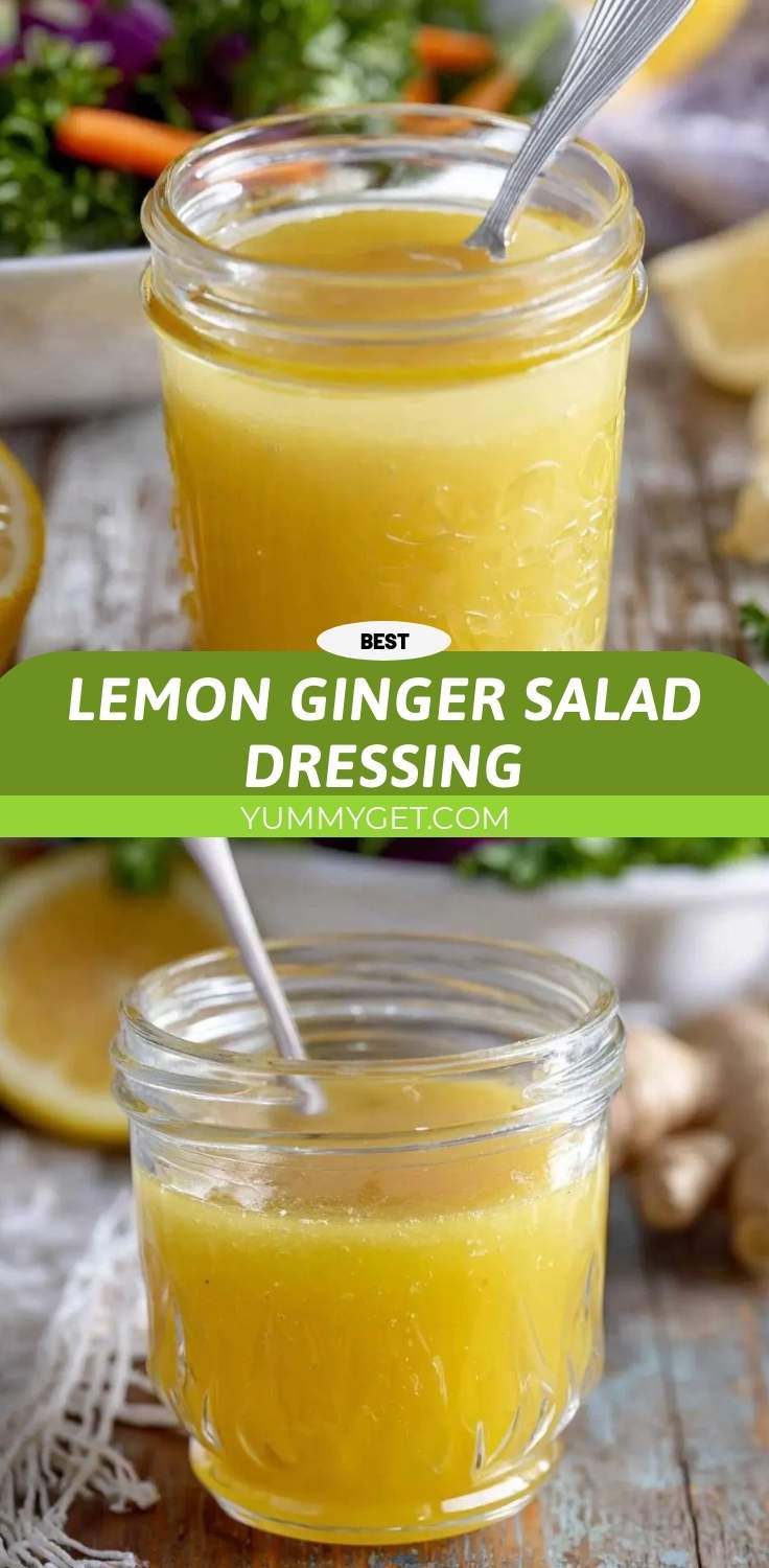 lemon ginger salad dressing pinterest