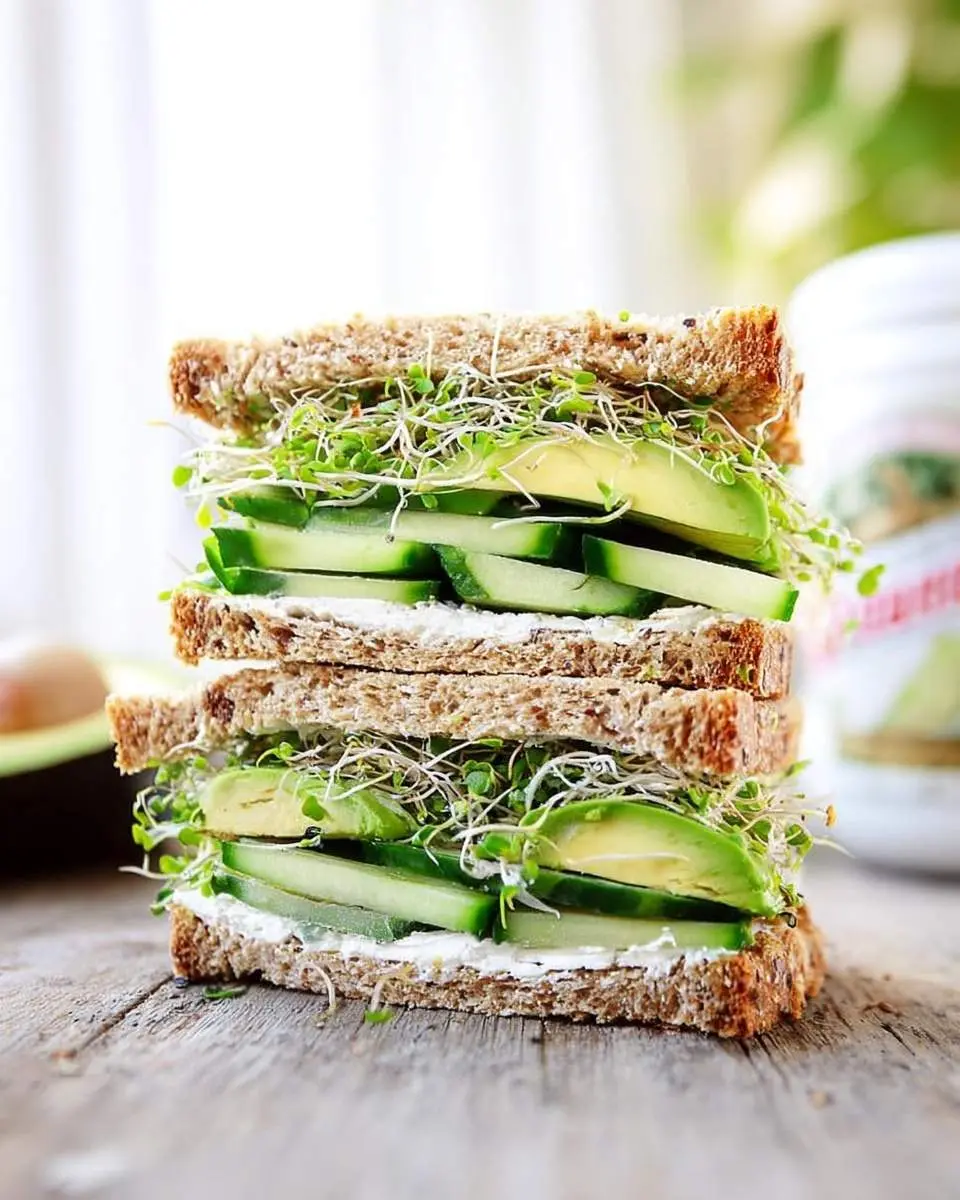 loaded cucumber and avocado sandwich recipe