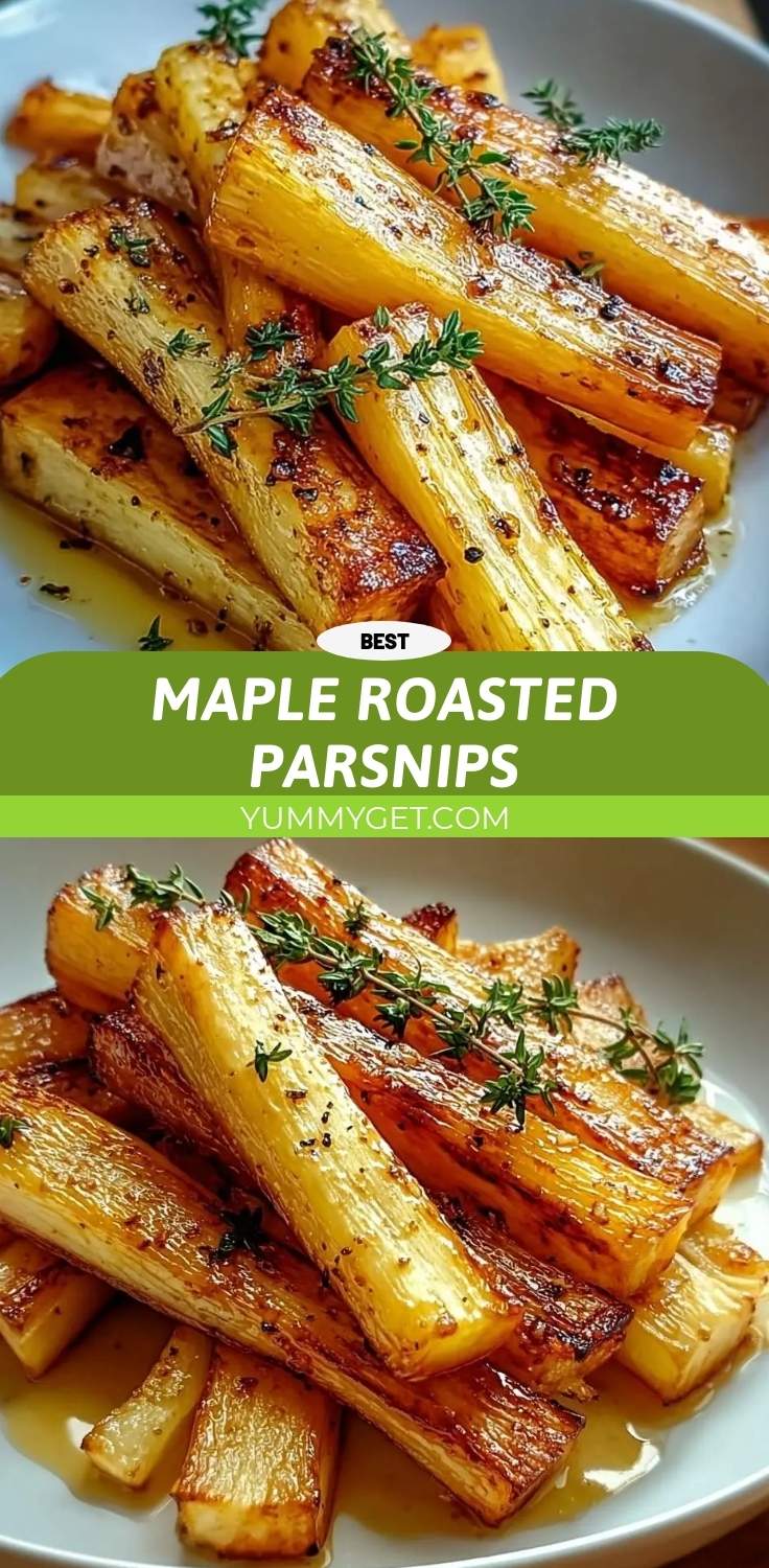 maple roasted parsnips pinterest