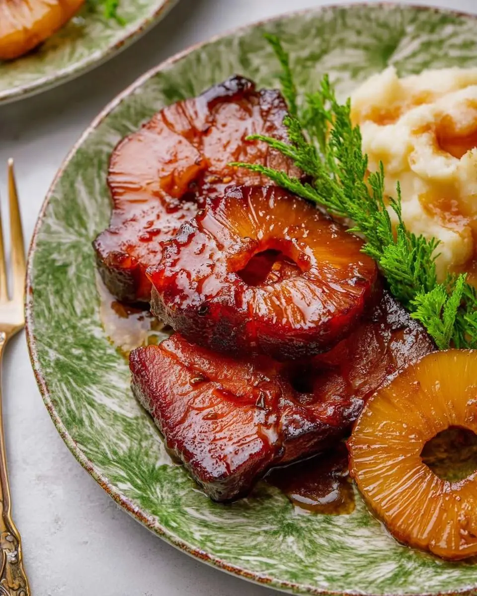 pineapple brown sugar glazed beef recipe 1