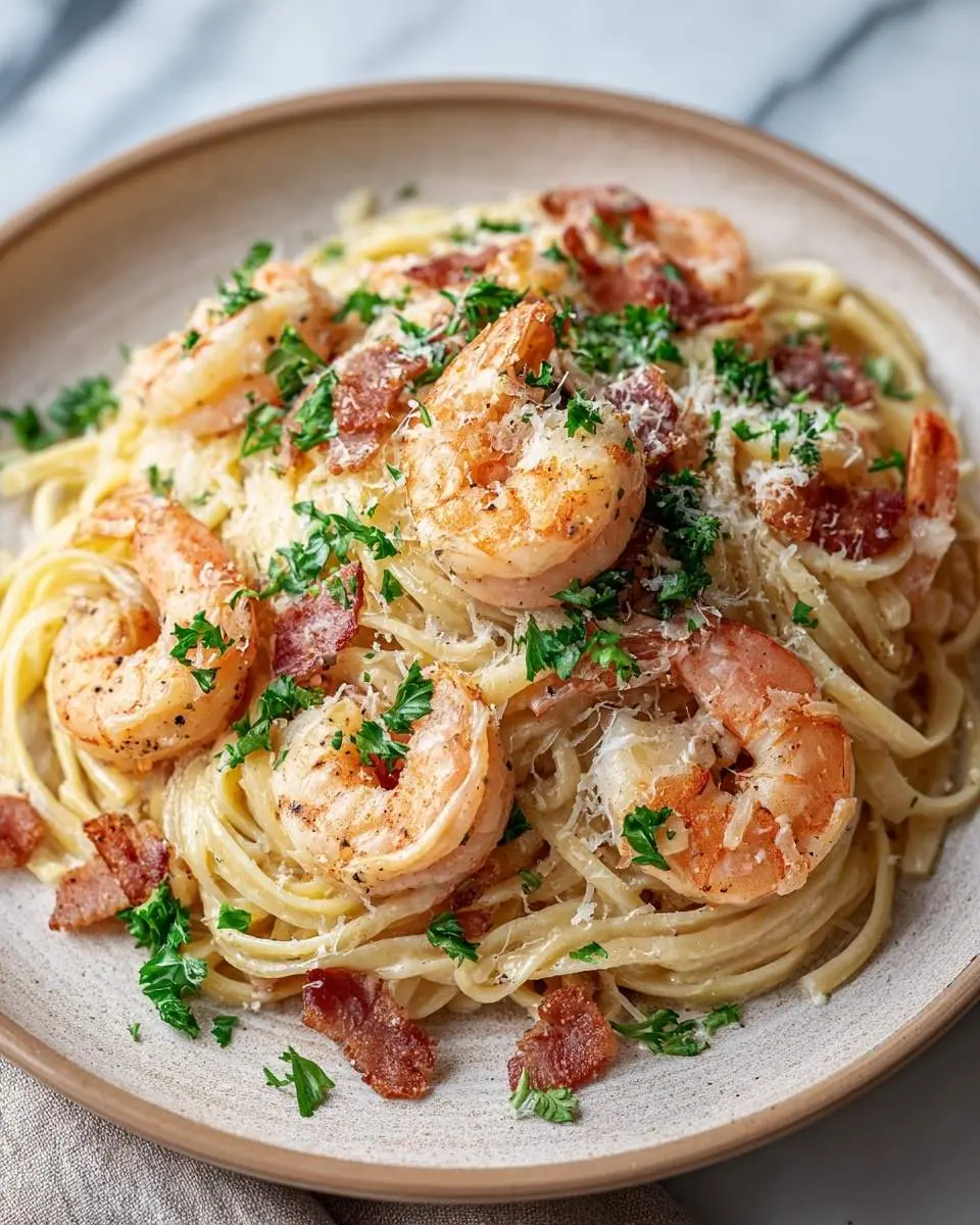 shrimp carbonara recipe