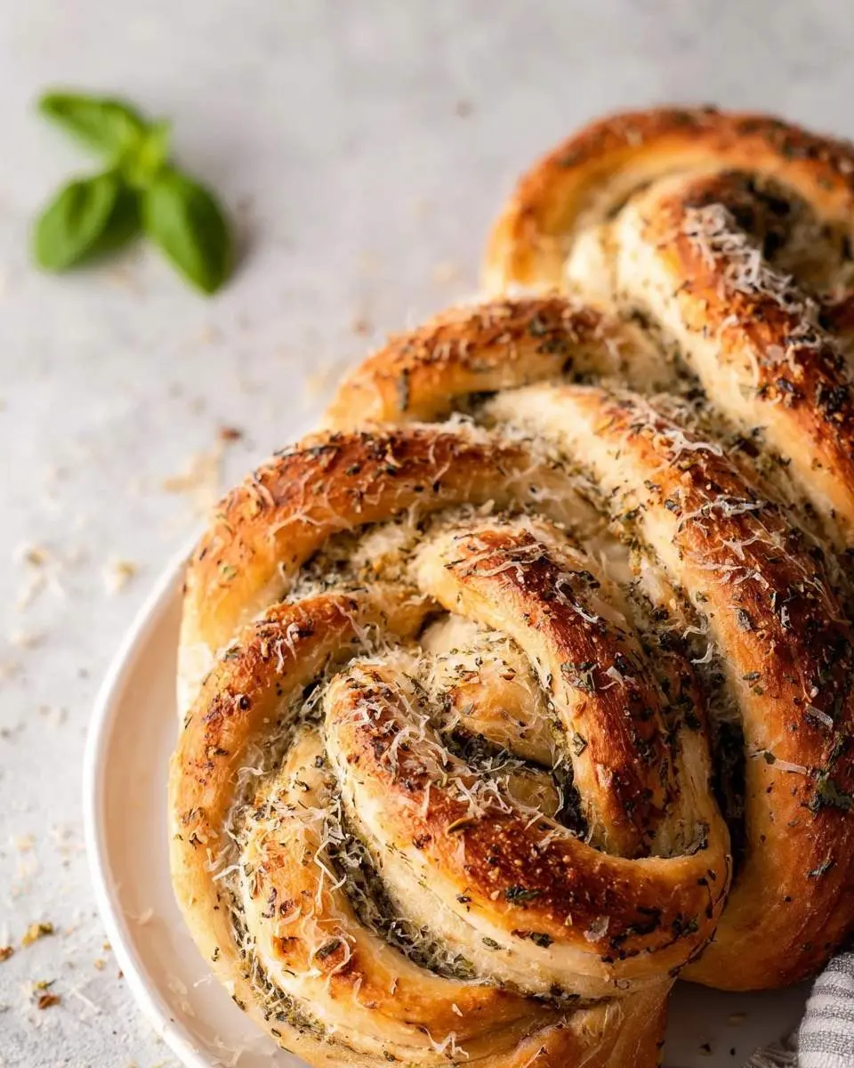 sourdough herb and garlic twist loaf recipe 1