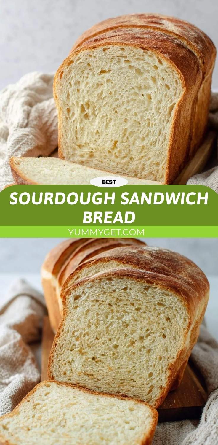 sourdough sandwich bread pinterest